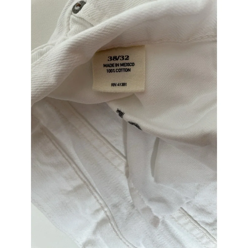 Polo Ralph‎ Lauren  Hampton Straight Selvedge Denim Jeans Mens 38x32 White